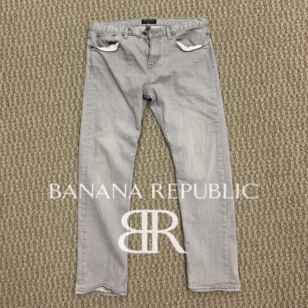 Banana Republic Slim Grey Wash Jeans